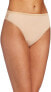 OnGossamer 187362 Womens Cabana Cotton Hi Cut Brief Panty Champagne Size Large