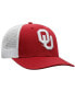 Фото #4 товара Men's Crimson, White Oklahoma Sooners Trucker Snapback Hat