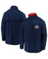 Фото #1 товара Men's Navy Montreal Canadiens Authentic Pro Locker Room Rink Raglan Full-Zip Jacket