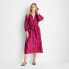 Фото #1 товара Women's Puff Sleeve Belted Midi Dress - Future Collective with Jenny K. Lopez