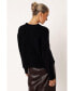 ფოტო #2 პროდუქტის Women's Arlette Textured Knit Sweater - Black