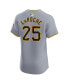 Фото #2 товара Men's Adam LaRoche Gray Pittsburgh Pirates Road Elite Player Jersey