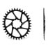 Фото #2 товара GARBARUK Sram GXP/DUB MTB oval chainring