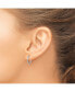 ფოტო #3 პროდუქტის Stainless Steel Polished Hinged Hoop Earrings