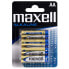 Фото #1 товара MAXELL BL.4 AA L406-B4 Alkaline Batteries 4 Units