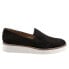 Фото #1 товара Softwalk Whistle S1810-001 Womens Black Wide Leather Loafer Flats Shoes 10.5