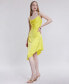 ფოტო #8 პროდუქტის Women's Cowlneck Sleeveless High-Low Midi Dress