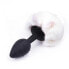 Фото #1 товара Butt Plug with Pompon White Size S