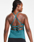 ფოტო #5 პროდუქტის Women's Essential Lace Up High Neck Tankini Top