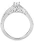 ფოტო #4 პროდუქტის Diamond Crossover Engagement Ring (5/8 ct. t.w.) in 14k White Gold