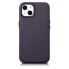 Фото #1 товара Чехол для смартфона ICARER из натуральной кожи, iPhone 14 Plus, темно-фиолетовый