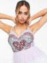 Maya embellished heart mini dress in multicolour 34 - фото #7