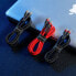 Фото #8 товара Wytrzymały elastyczny kabel przewód USB-C PD PD 2.0 60W 20V 3A QC3.0 1M czarny-czerwony