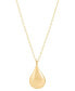 ფოტო #1 პროდუქტის Polished Teardrop 18" Pendant Necklace in 10k Gold