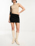 Weekday minimal scuba mini skirt in black M - фото #3