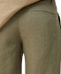 ფოტო #3 პროდუქტის Men's Linen Pleat Shorts