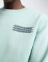 Lacoste logo sweatshirt in mint green