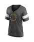 Фото #3 товара Women's Heather Charcoal Boston Bruins Special Edition 2.0 Ring The Alarm V-Neck T-shirt