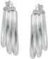 Small Triple Hoop Earrings in Sterling Silver, 18mm, Created for Macy's