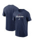 Фото #2 товара Men's Navy Atlanta Braves Team Engineered Performance T-shirt
