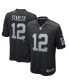 Фото #1 товара Men's Ken Stabler Black Las Vegas Raiders Game Retired Player Jersey