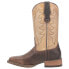 Laredo Delaney Embroidery Square Toe Cowboy Womens Beige, Brown Casual Boots 59