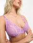 Фото #2 товара We Are We Wear Fuller Bust high apex non padded plunge bra in violet