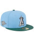 Фото #2 товара Men's Sky Blue, Cilantro Los Angeles Angels 2002 World Series 59FIFTY Fitted Hat