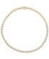 Diamond All-Around 17" Collar Necklace (1 ct. t.w.) in 10k Gold, Created for Macy's