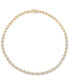 Фото #1 товара Diamond All-Around 17" Collar Necklace (1 ct. t.w.) in 10k Gold, Created for Macy's