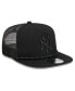 ფოტო #4 პროდუქტის Men's New York Yankees Black on Black Meshback Golfer Snapback Hat