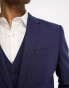 Фото #4 товара ASOS DESIGN slim linen mix suit jacket in navy