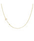 Фото #3 товара Zoe Lev 14K Gold Asymmetrical Initial and Bezel Necklace