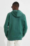 Фото #4 товара Erkek Basic Kapşonlu Sweatshirt 3wam70050mk