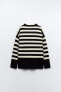 Striped knit sweater