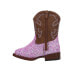 Фото #3 товара Roper Glitter Blast Square Toe Cowboy Toddler Girls Purple Casual Boots 09-017-