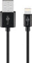 Фото #3 товара Wentronic Lightning USB Charging and Sync Cable - 0.5 m - 0.5 m - Lightning - USB A - Male - Male - Black