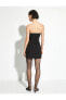 Фото #4 товара Mini Straplez Elbise Çift Toka Detaylı