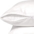 Circles Home 100% Cotton Breathable Pillow Protector with Zipper – White (2 Pack)