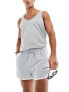 ASOS DESIGN runner swim shorts in short length in grey