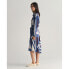 GANT Letters Print Long Sleeve Dress