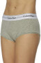 Фото #1 товара Calvin Klein 170696 Womens Modern Cotton Boyshort Panties Gray Size Large