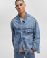 ფოტო #4 პროდუქტის Men's Regular-Fit Denim Trucker Jacket, Created for Macy's