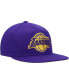 ფოტო #4 პროდუქტის Men's Purple Los Angeles Lakers Two Tonal Snapback Hat