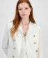 Фото #3 товара Women's Stand Collar Open-Front Jacket