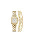 Фото #1 товара Women's Analog Gold-Tone Metal Alloy Watch 26mm and Set, 3 Pieces