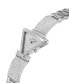 Guess Damen Armbanduhr Fame Triangle silber 34 mm GW0644L1