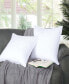 Фото #2 товара Microfiber Square Down Alternative 2-Pack Pillows, 24" x 24"