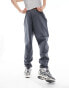 Фото #2 товара ASOS DESIGN tapered heavyweight joggers in washed black