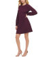 ფოტო #4 პროდუქტის Women's Embossed Houndstooth Dress